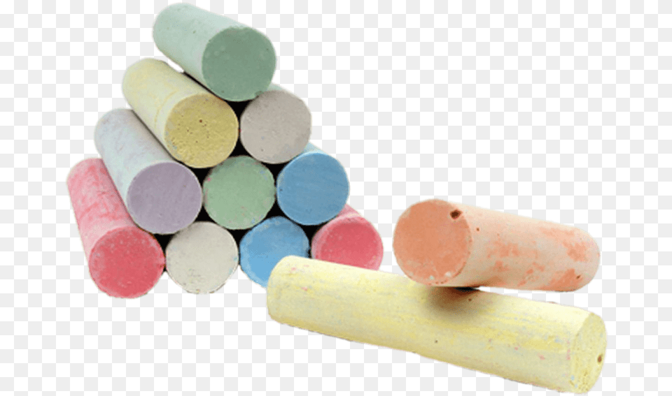 Stack Of Coloured Chalk Sticks Sidewalk Chalk, Dynamite, Weapon Png Image