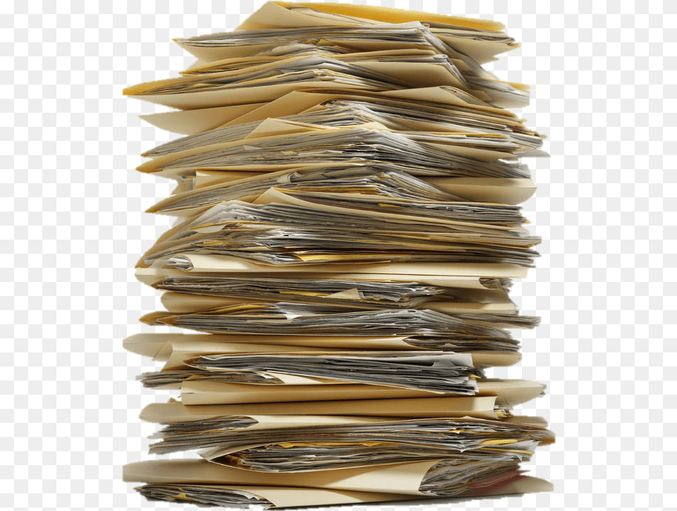 Stack Of Folders Stack Of Paperwork, Text Png Image