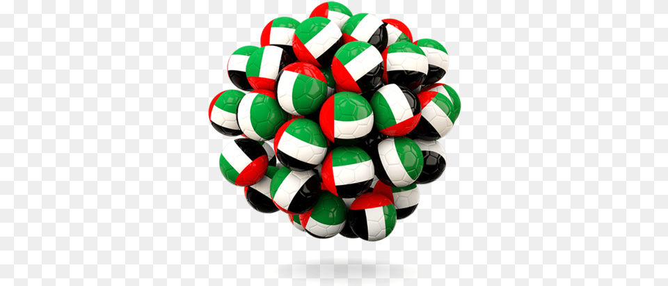 Stack Of Footballs Illustration Flag United Arab Emirates Dot, Ball, Football, Soccer, Soccer Ball Free Png