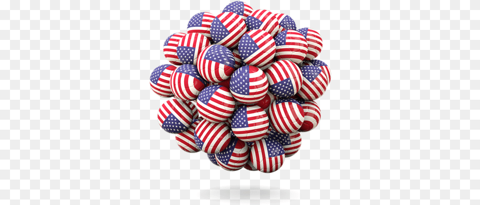 Stack Of Footballs Illustration Flag United States Dot, American Flag, Balloon Png