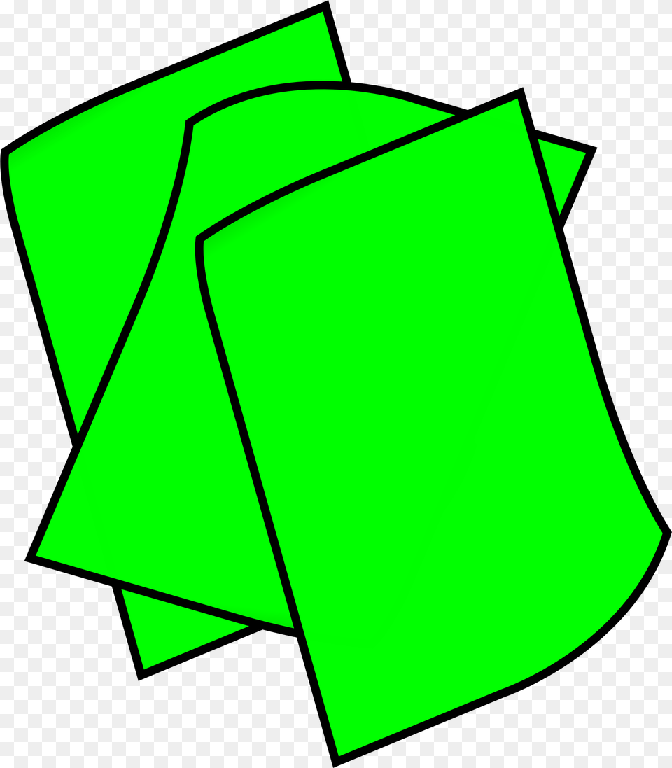 Stack Of Green Paper Icons, Recycling Symbol, Symbol Free Transparent Png