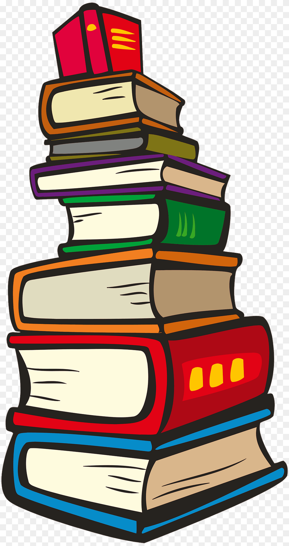 Stack Of Hardcover Books Clipart, Book, Publication, Indoors, Library Free Transparent Png