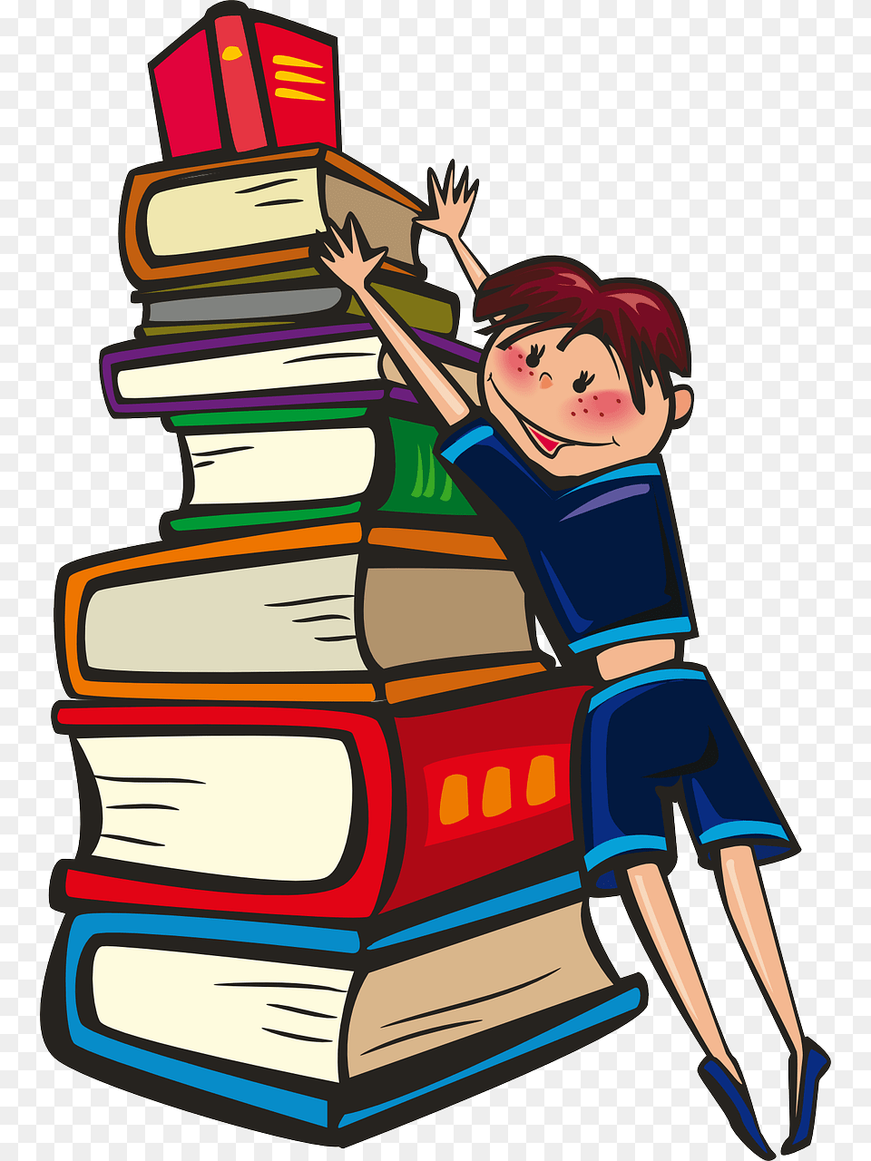Stack Of Library Books Clip Arts For Education, Reading, Book, Publication, Person Free Png