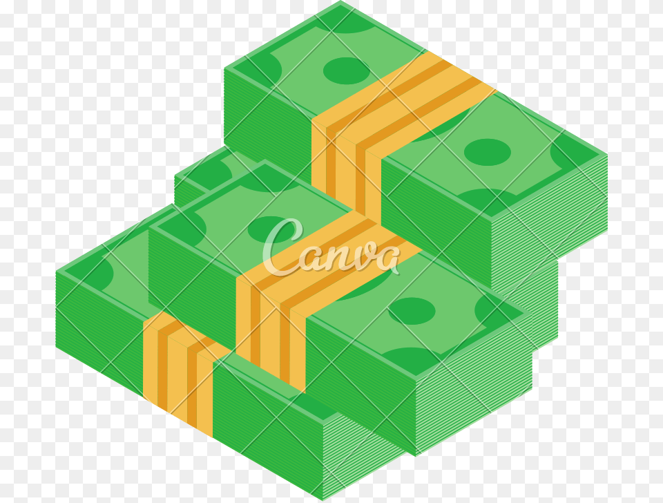 Stack Of Money Or Banknote Isometric Icon Free Transparent Png