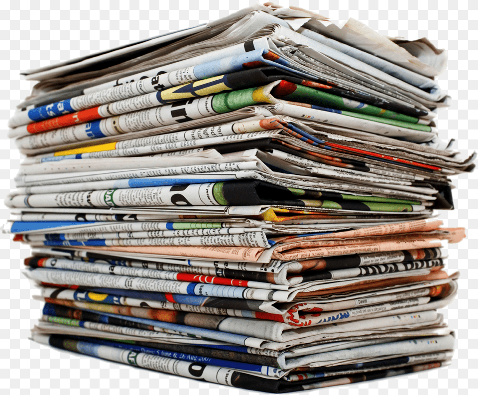 Stack Of Newspapers Image Newspaper Recycling, Text Free Transparent Png