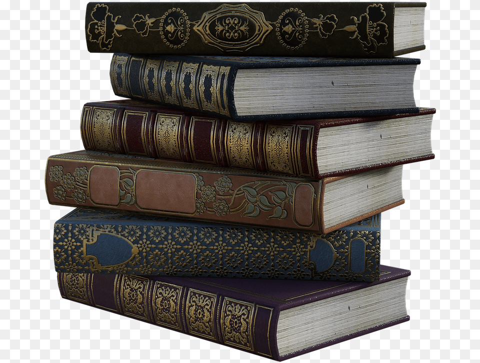 Stack Of Old Books Shelf, Book, Publication, Indoors, Library Free Png