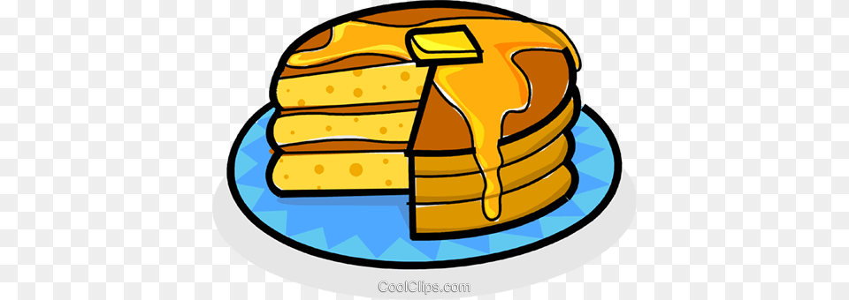 Stack Of Pancakes With Maple Syrup Royalty Vector Clip Art, Bread, Food, Device, Grass Free Png