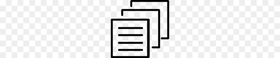 Stack Of Paper Icons Noun Project, Gray Png