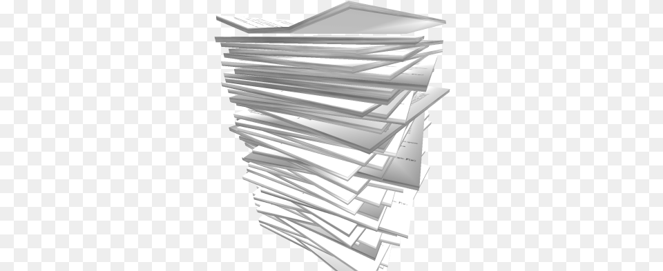 Stack Of Paper Mesh Roblox Document, Text Free Png