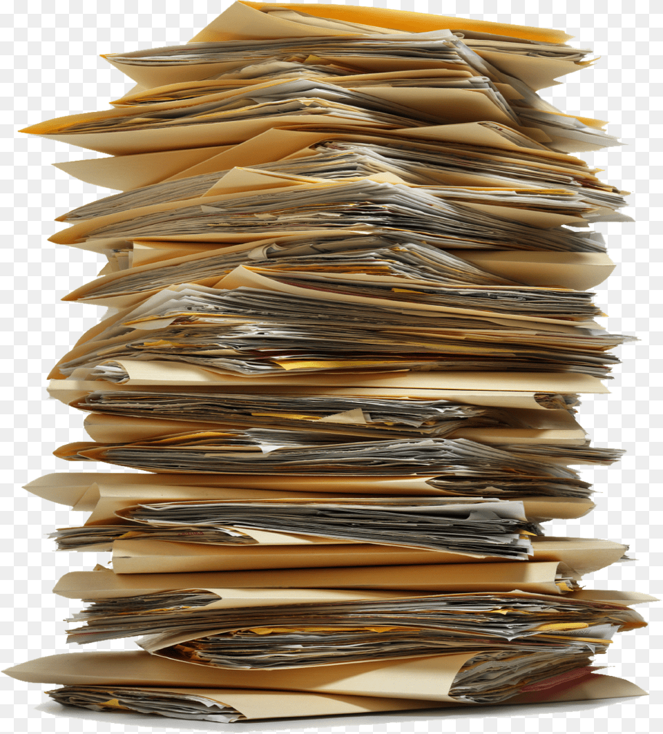 Stack Of Papers Messy Stack Of Paper, Text Png