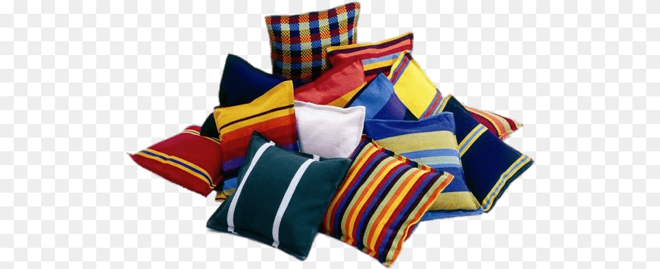 Stack Of Pillows Cushions In A Pile, Cushion, Home Decor, Pillow Png Image