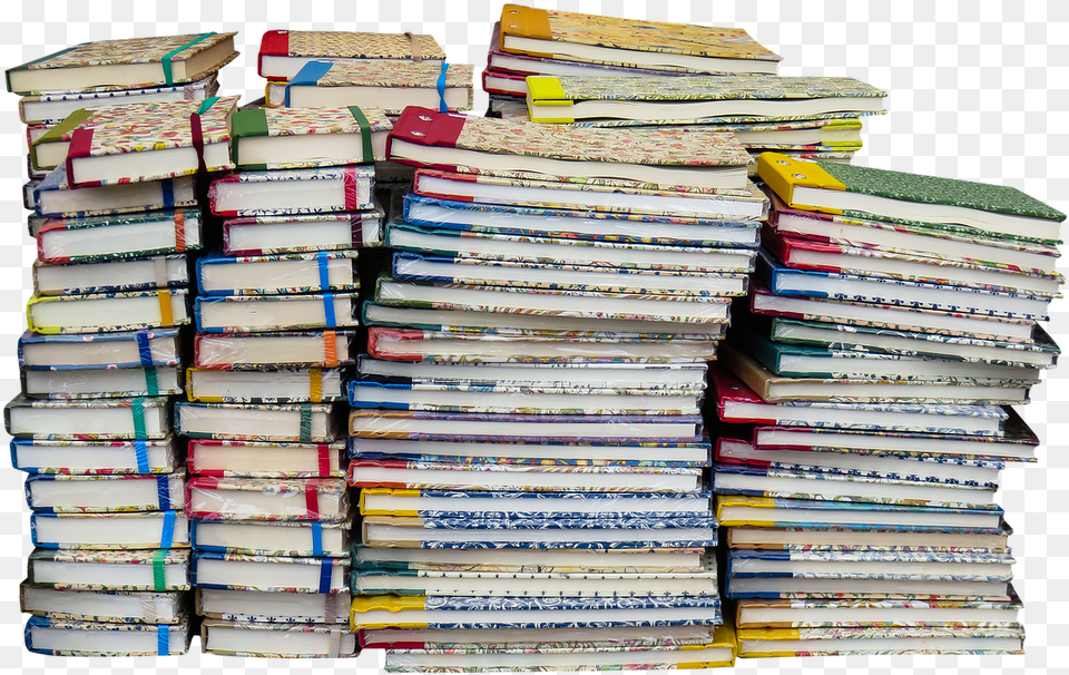 Stack Of School Books Stack, Book, Publication, Indoors, Library Png