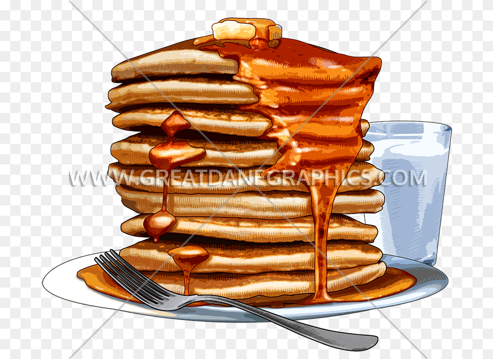 Stack Production Ready Artwork Huge Pancake Stack Tote Bag, Bread, Food, Cutlery, Fork Free Png Download