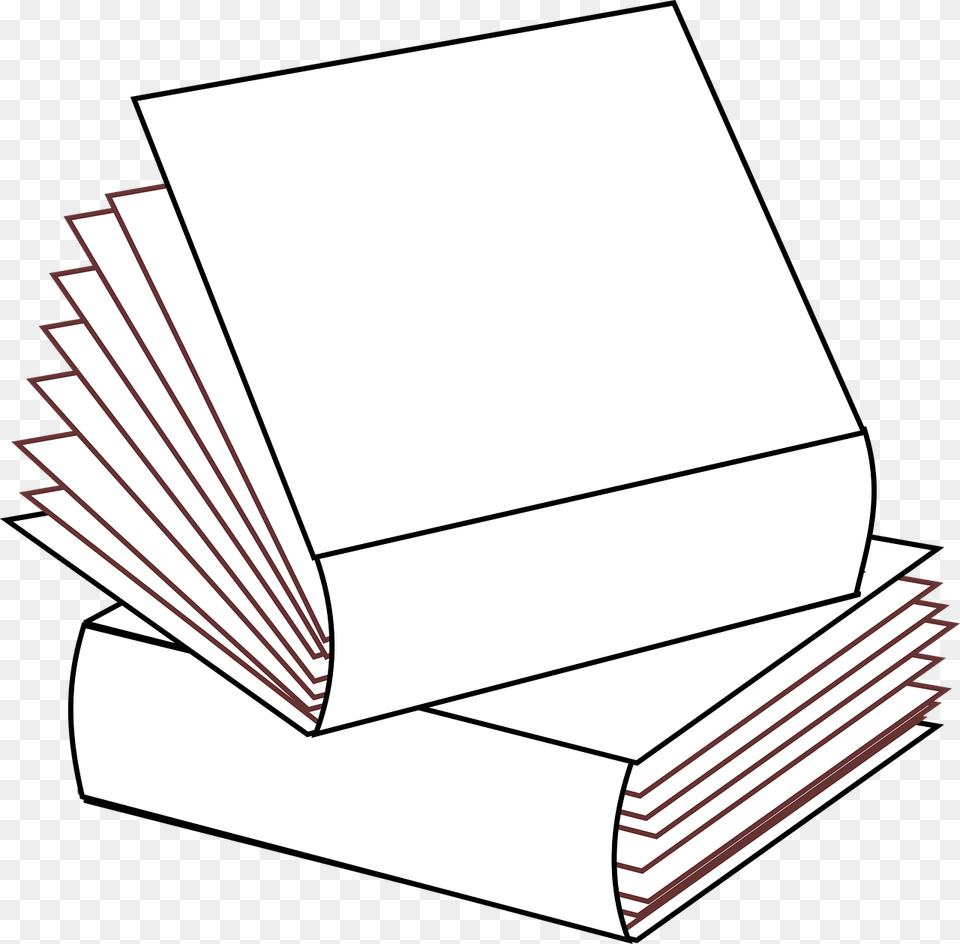 Stacked 2 Books No Colorsstacked Booksmultiple Booksbooks Book, Publication, Page, Text, Paper Free Png Download