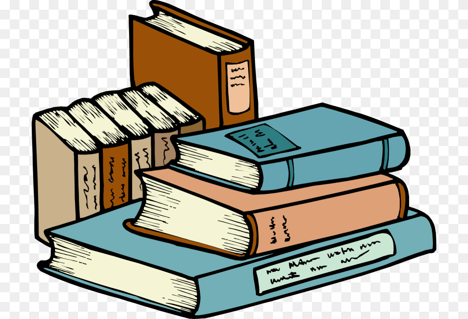 Stacked Books Clipart, Book, Publication, Indoors, Library Free Png Download