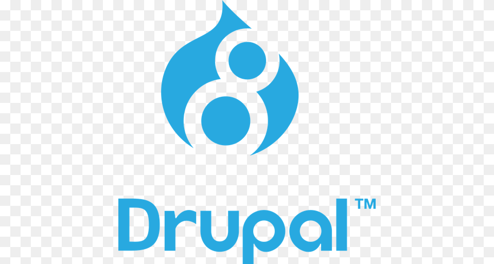 Stacked Drupal 8 Logo, Text, Symbol Free Png Download