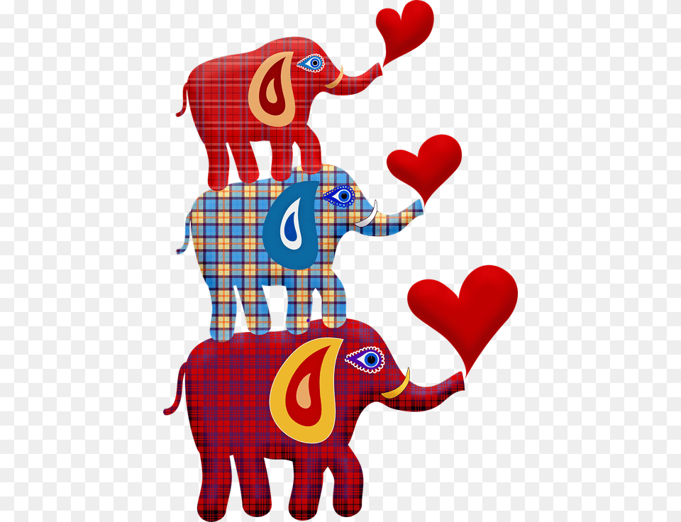 Stacked Elephant Elephant Toy Plaid Elephant Giovedi Buongiorno Vintage, Baby, Person Free Transparent Png