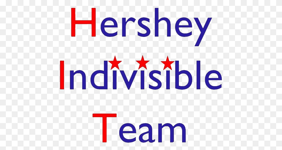 Stacked Red Logo Hershey Indivisible Team, Text Png