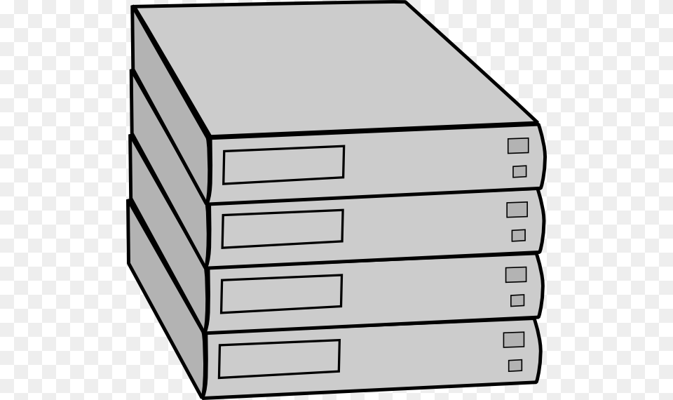 Stacked Servers Without Rack Clip Art, Electronics, Hardware Free Png Download