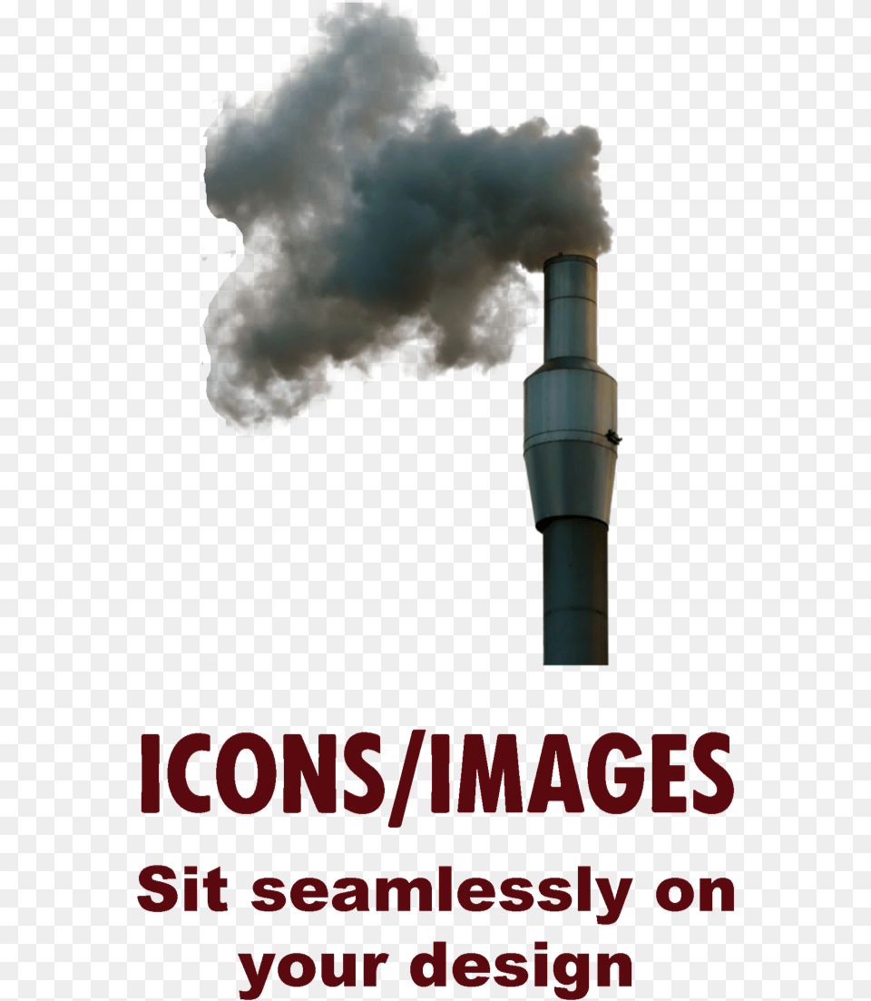 Stacks Smoke, Pollution Png Image