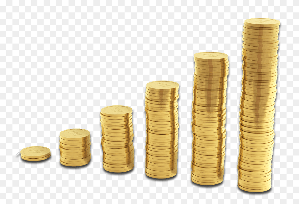 Stacks Of Coins, Coin, Money, Smoke Pipe, Tape Free Png Download