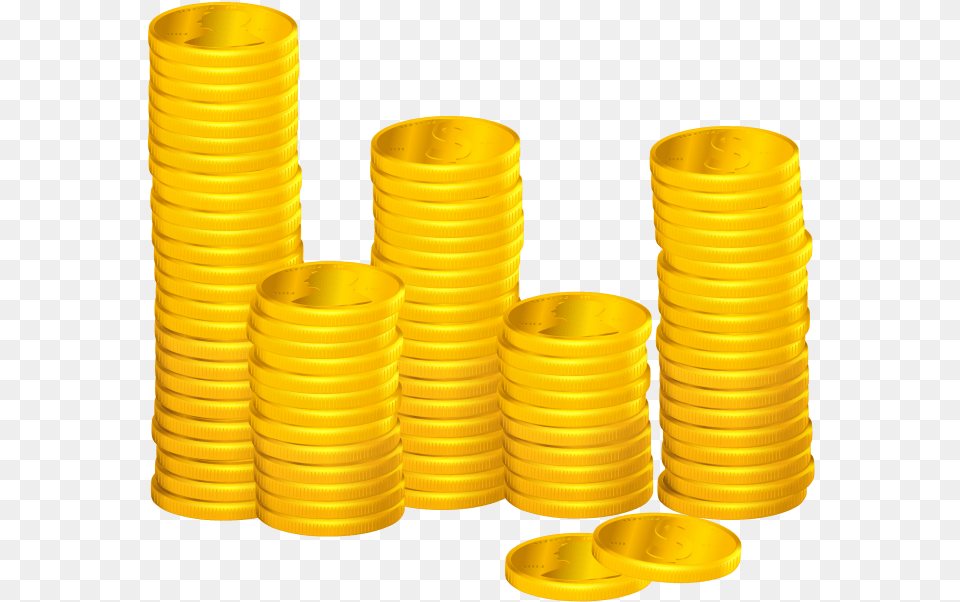 Stacks Of Coins Clipart Image Searchpng Plastic, Dynamite, Weapon, Coin, Money Free Transparent Png