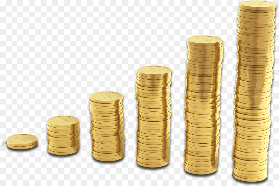 Stacks Of Coins Gold Coins Stack, Treasure, Coin, Money, Can Png