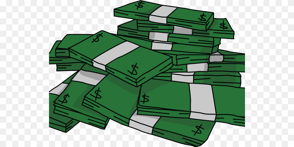 Stacks Of Money Clipart, Green, Bulldozer, Machine, Recycling Symbol Png