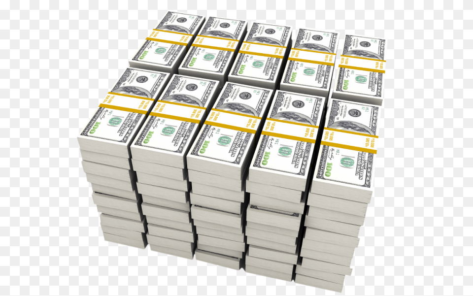 Stacks Of Money Transparent Background 1 Million Dollars Look Like, Dollar, Business Card, Paper, Text Png Image