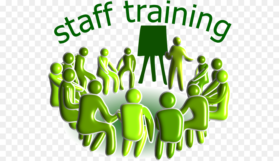 Staff Clipart Training Day Training And Development Clip Art, Crowd, Green, People, Person Free Png Download