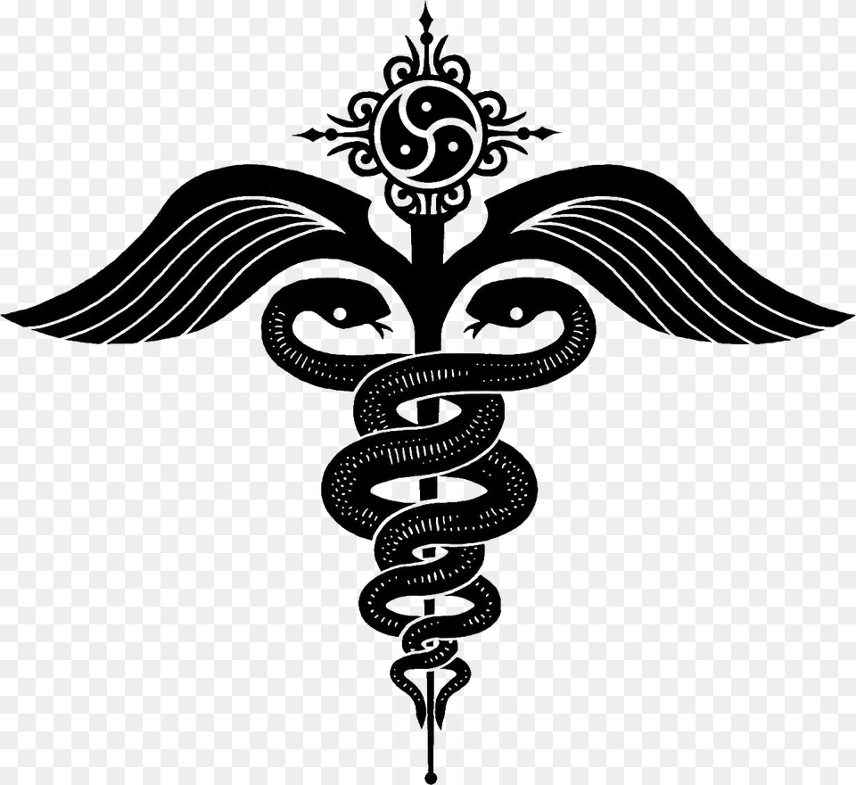 Staff Of Hermes As A Symbol Medicine Staff Of Hermes Logo, Emblem Free Png