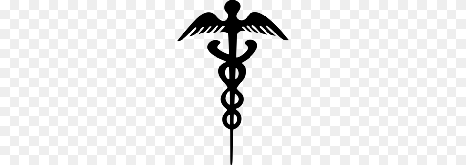 Staff Of Hermes Rod Of Asclepius Apollo, Gray Free Transparent Png