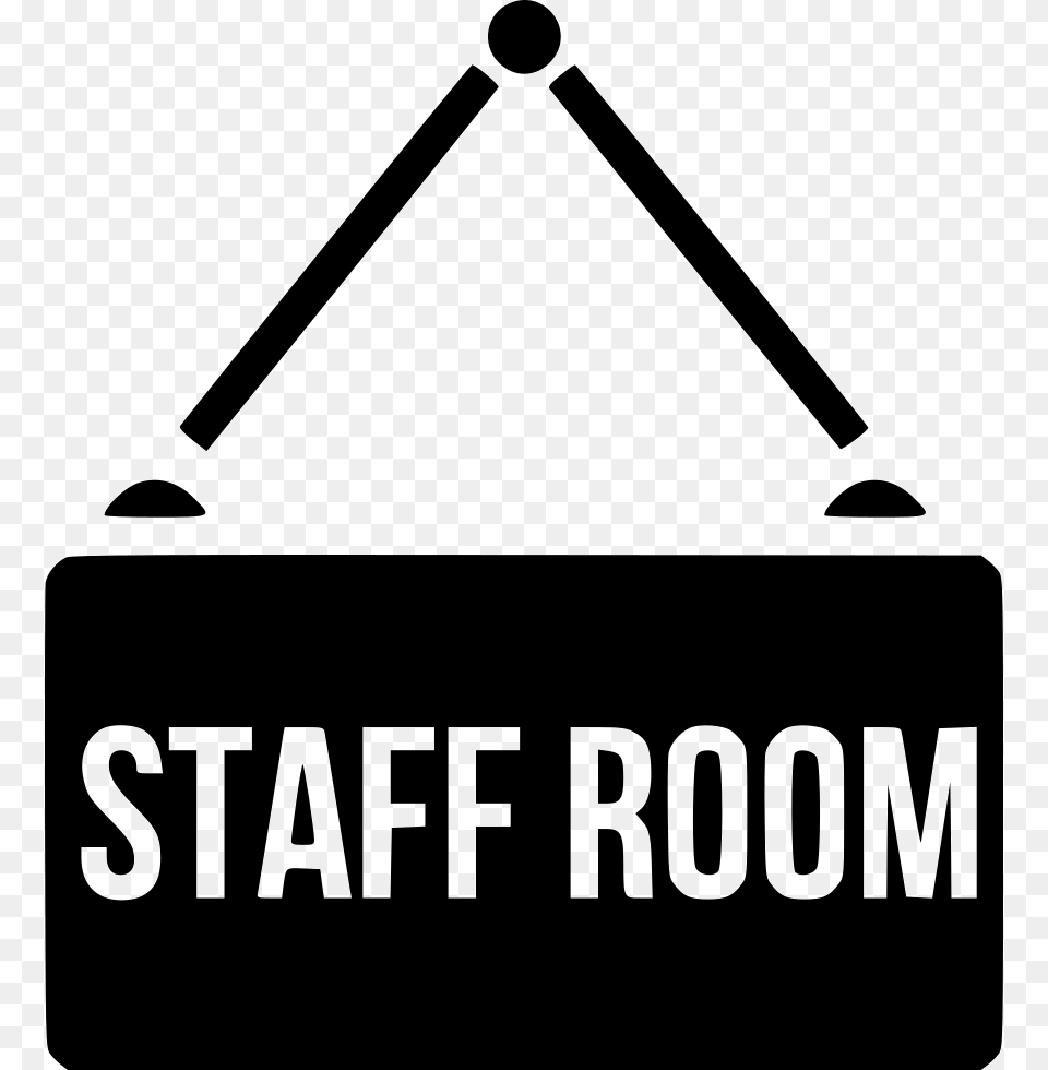 Staff Room Board School Nameplate Plate Study Staff Room Font, Triangle, Sign, Symbol Free Transparent Png