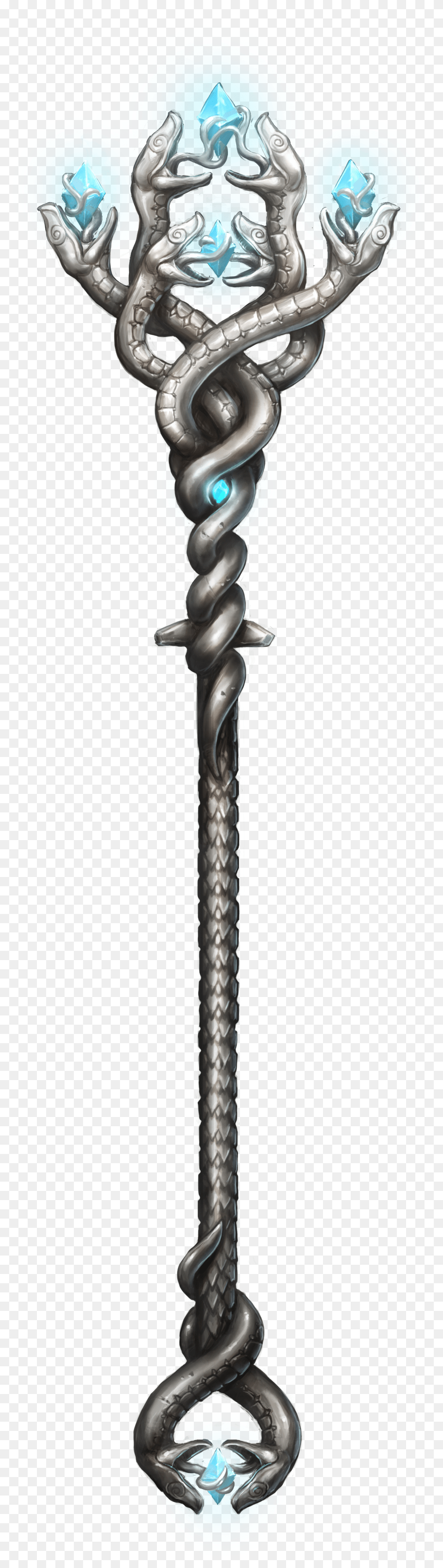 Staff Transparent Arcane Focus Staff Dungeons And Dragons, Glass, Cross, Symbol, Cutlery Free Png