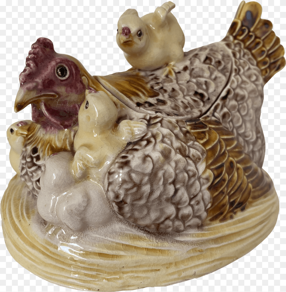 Staffordshire Hen With Baby Chicks Rooster, Flower, Flower Arrangement, Flower Bouquet, Plant Free Png
