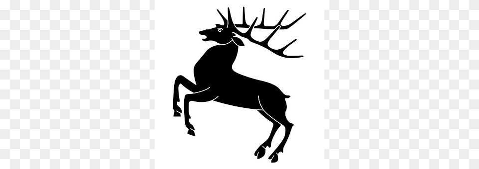 Stag Animal, Deer, Mammal, Silhouette Free Png