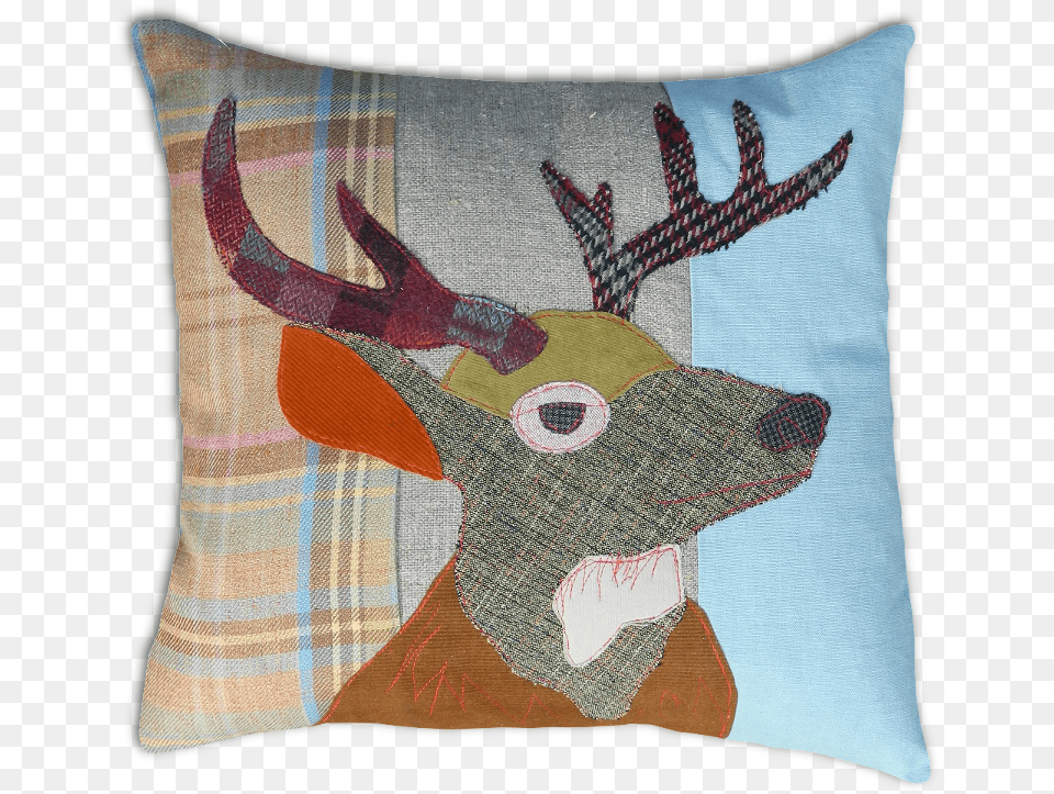 Stag Carola Van Dyke Stag Cushion, Applique, Home Decor, Pattern, Pillow Png Image