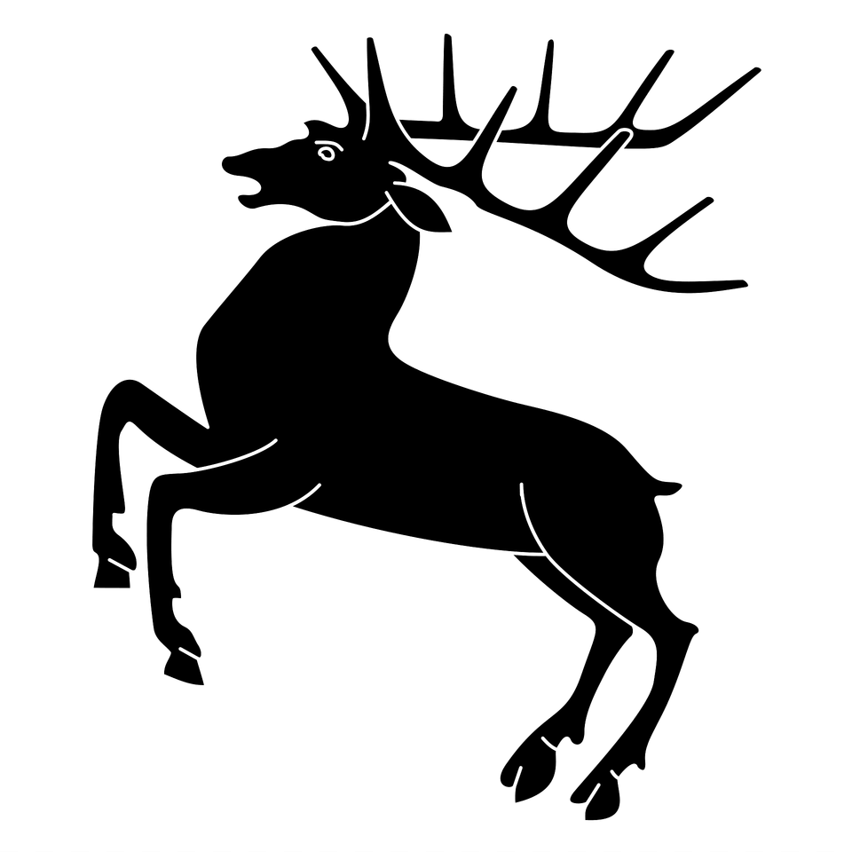 Stag Clipart, Animal, Deer, Mammal, Silhouette Free Transparent Png