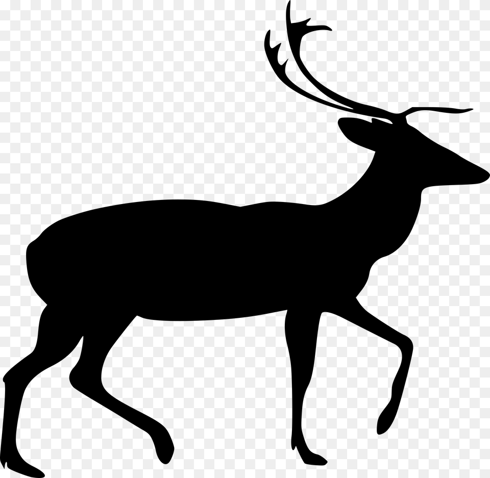 Stag Clipart Clip Art, Gray Free Png