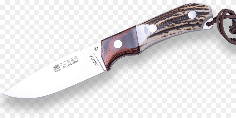 Stag Deer Antler Handle Red Wood Bolster 105 Cm Hunting Knife, Blade, Dagger, Weapon, Qr Code Free Png Download