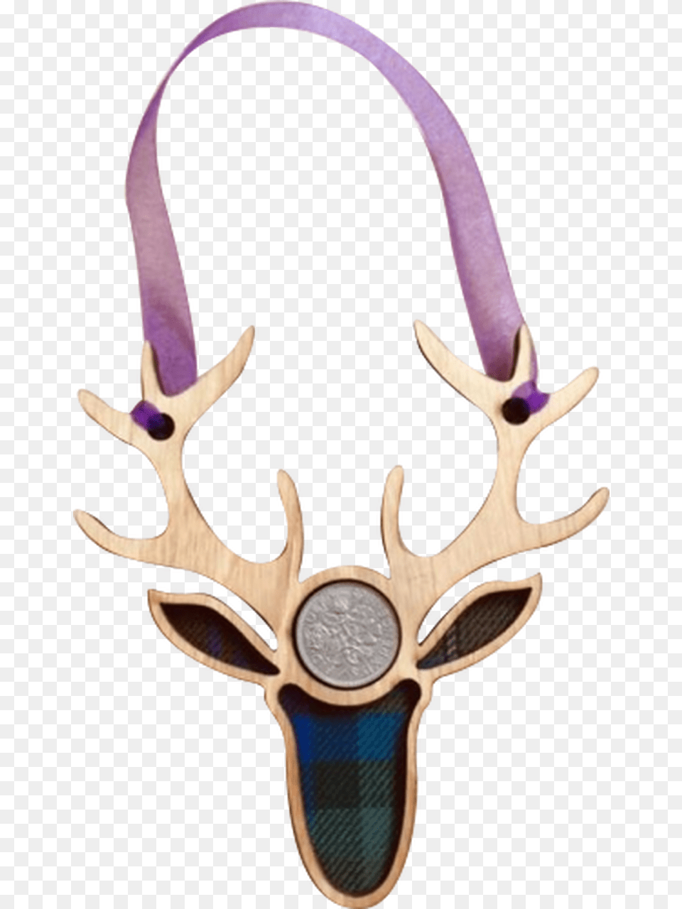 Stag Lucky Sixpence Elk, Accessories, Antler, Jewelry, Necklace Png Image