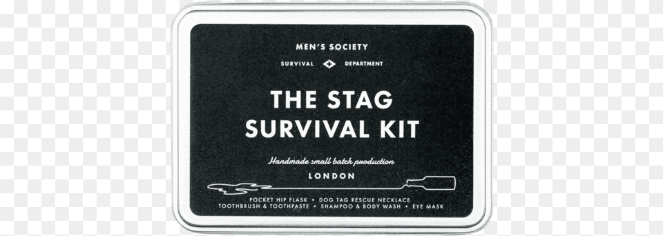 Stag Survival Kit Men39s Society Stag Survival Kit, Blackboard Free Transparent Png