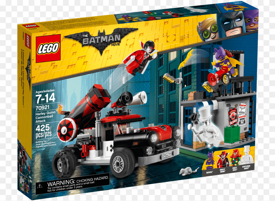 Stage A Face Off Between Batgirl And Harley Quinn Lego Harley Quinn Cannonball Attack, Toy, Wheel, Machine, Adult Free Transparent Png