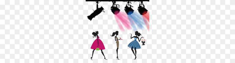 Stage Lights Clip Art Clipart, Spotlight, Lighting, Female, Girl Png