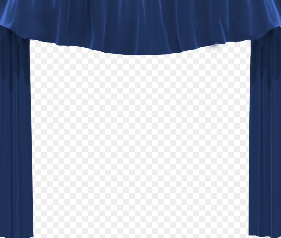 Stage Transparent Blue Window Valance, Electronics, Screen, Indoors, Theater Free Png Download