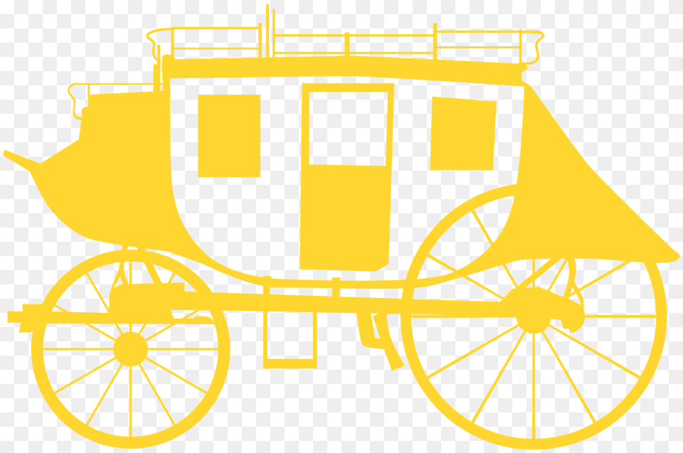 Stagecoach Silhouette, Carriage, Transportation, Vehicle, Machine Png