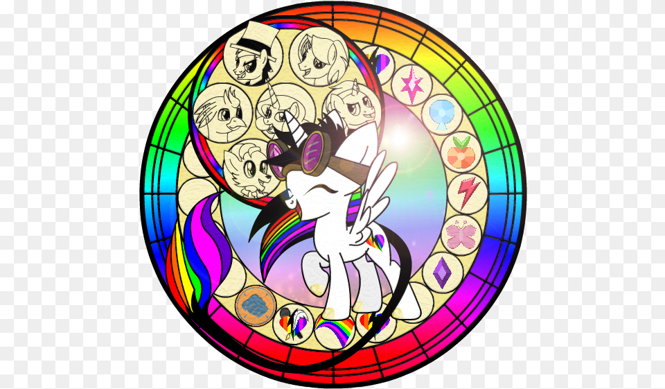 Stain Glass Lightning Bliss By Lightning Bliss Circle, Art, Stained Glass, Face, Head Png Image