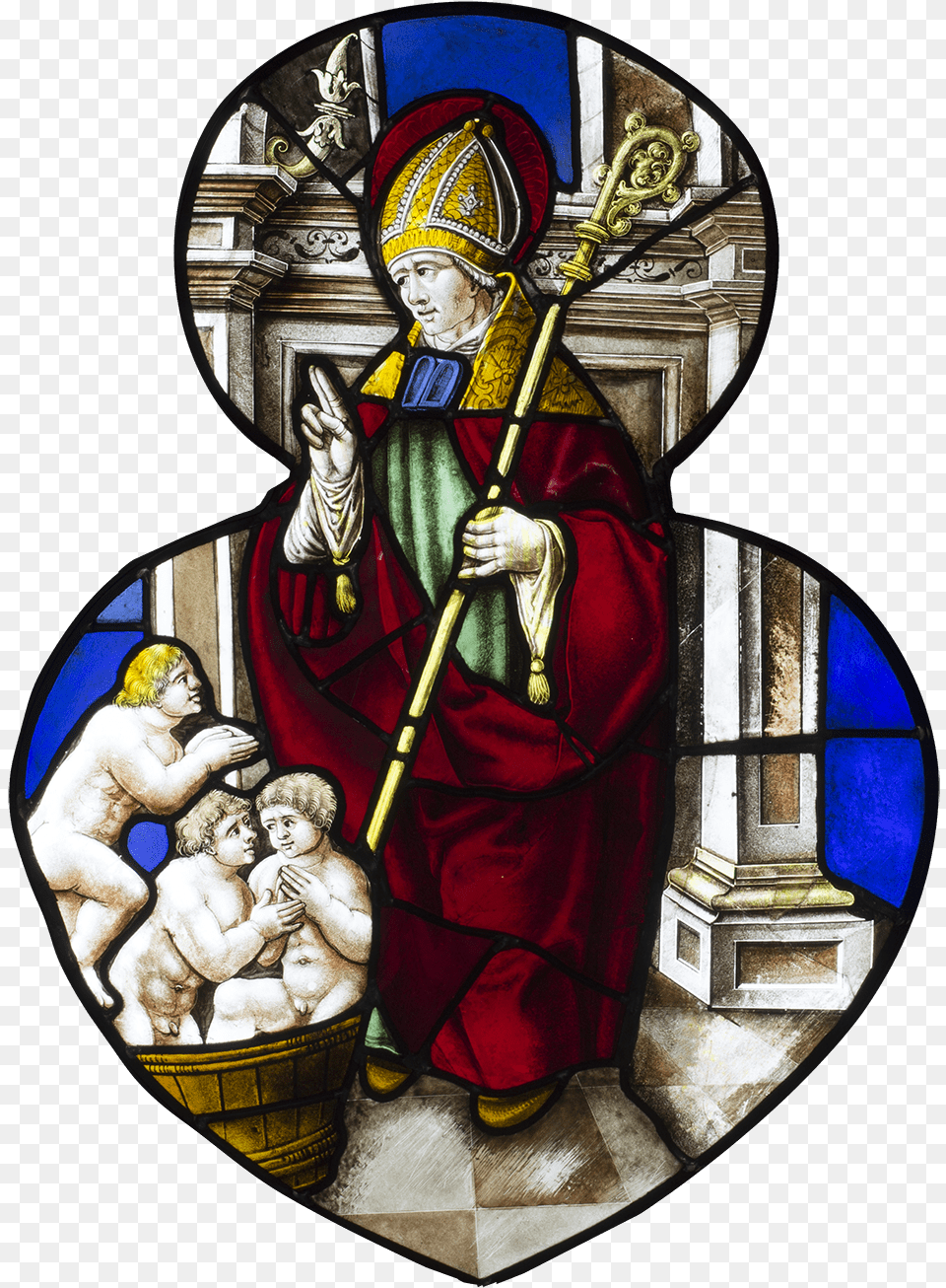 Stained Glass, Art, Adult, Baby, Male Free Transparent Png