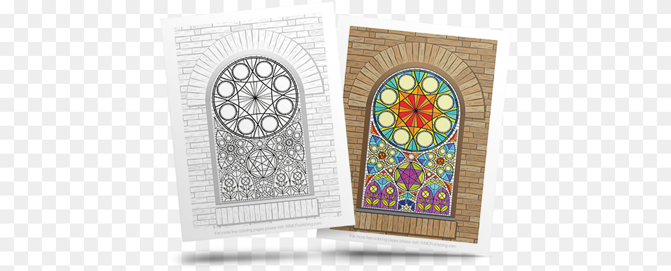 Stained Glass Adult Coloring, Art, Arch, Architecture, Stained Glass Png Image