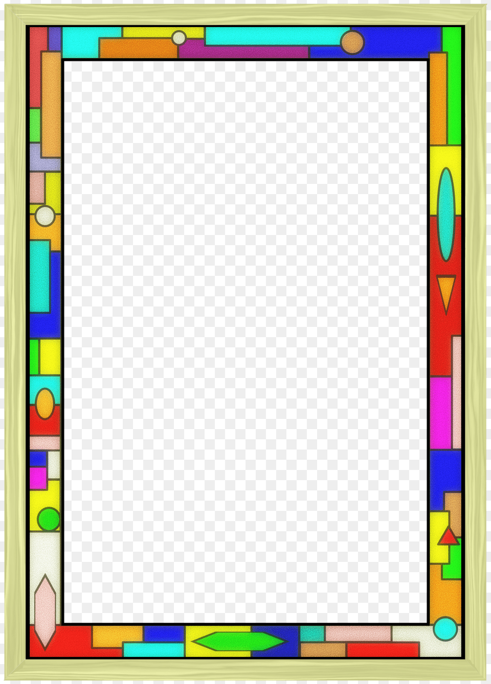 Stained Glass Border, Art, Computer Hardware, Electronics, Hardware Png Image